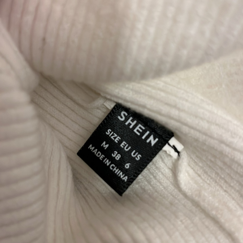 SheIn // Ribbed Off Shoulder Sweater - Picture 6 of 8